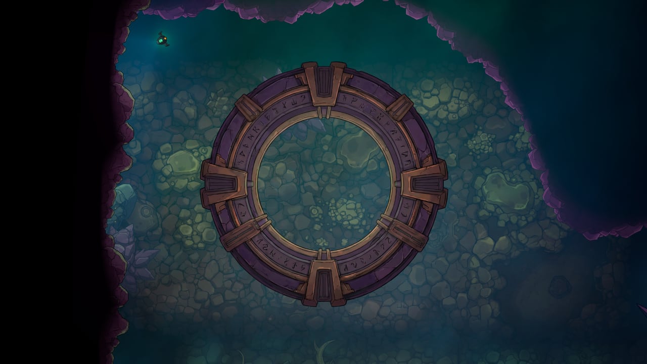 The Purple Gate in Emberfall, where the game begins.
